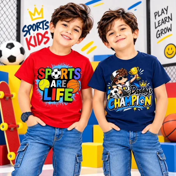 Premium_Printed_cotton_T-Shirt_For_Boys__Set_Of_2_Pcs