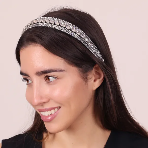 Premium_Rhinestone_Crystal_Silver_Hair_Band_For_Girls