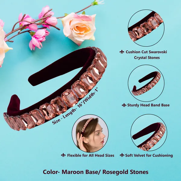 Premium_Rose_gold_Swarovski_Crystal_Hair_Band_For_Girls
