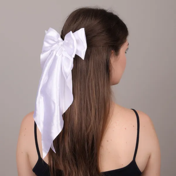 Premium_Satin_Silk_Double_Hair_bow_Scarf_clip_Combo_For_Girls