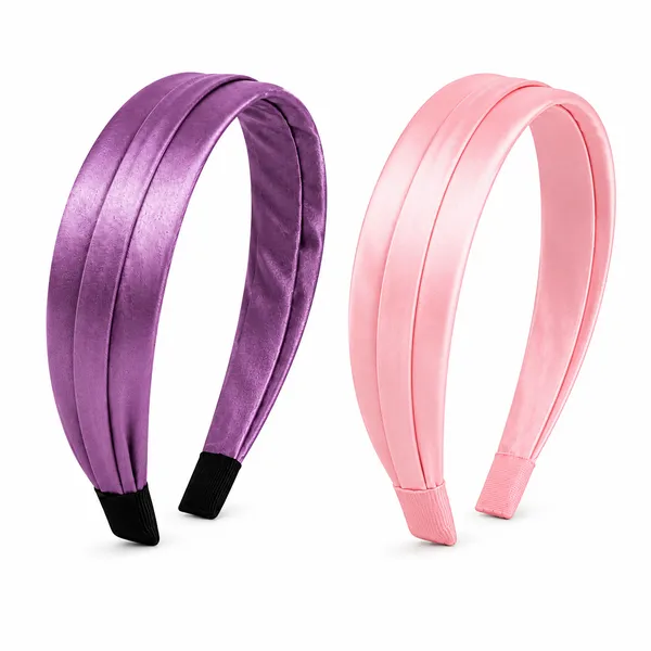 Premium_Satin_Silk_Drapped_Hair_band_For_Girls_&_Women_Set_Of_2_Pcs
