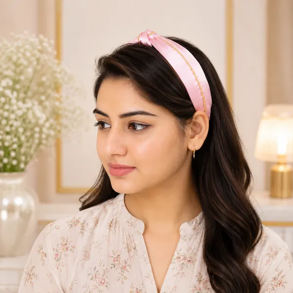Premium_Satin_Silk_Golden_Line_Turban_Hair_Band_For_Girls_&_Women__Pack_of_2_Pcs(_White_,Black)