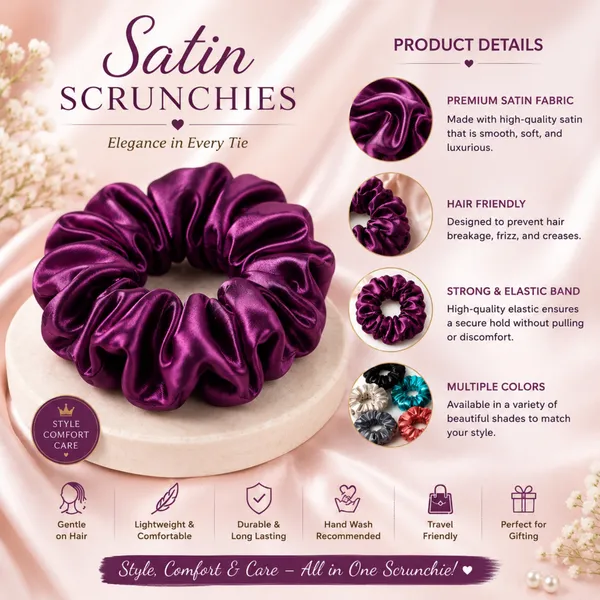 Premium_Satin_Silk_Hair_Scrunchies_For_girls_&_women_Set_Of_12_Pcs