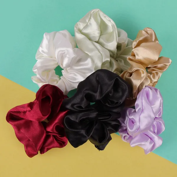Premium_Satin_Silk_Handmade_Hair_Scrunchies_For_Girls-Set_Of_6_Pcs