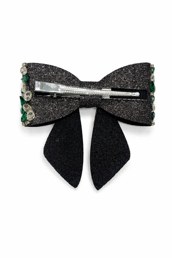 Premium_emerald,_green_Rhinestones_Hair_band_&_Hair_Bow_Clip_Combo_For_Parties_&_function_