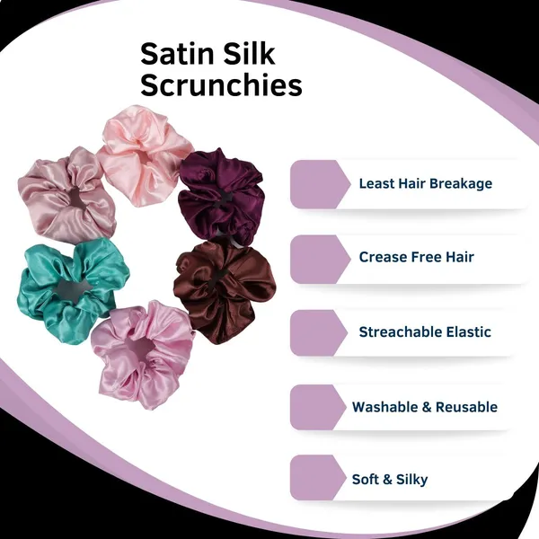 Premium_satin_silk_Multicolor_Scrunchies_For_Girls_Set_Of_6_Pcs