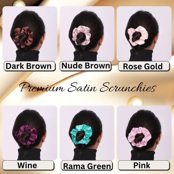 Premium_satin_silk_Multicolor_Scrunchies_For_Girls_Set_Of_6_Pcs
