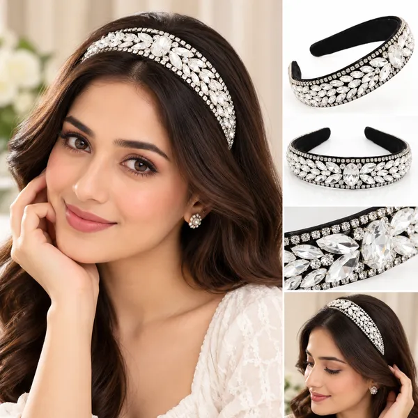 Silver_Crystal_Rhinestone_Band_For_Women_(Pack_of_1)