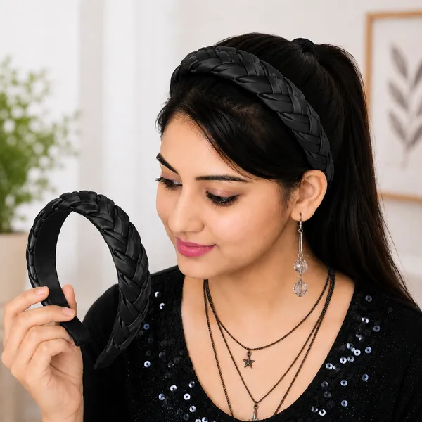 Shiny_Satin_Silk_Braided_Hair_Band_For_Girls___Set_of_2_Pcs