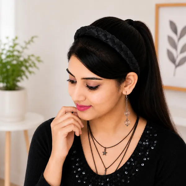 Shiny_Satin_Silk_Braided_Hair_Band_For_Girls___Set_of_2_Pcs