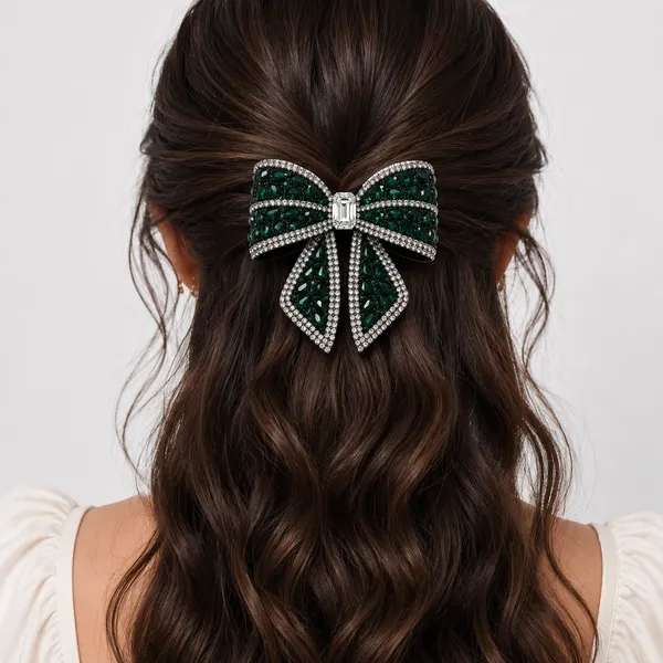 Studded_Embellished_Rhinestone_Hair_Bow_clip_Pack_of_2_Pcs_