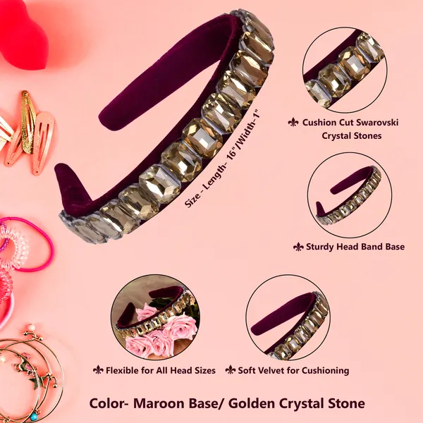 Swarovski_Gold_Crystal_Hair_Band_For_Parties_&_Function