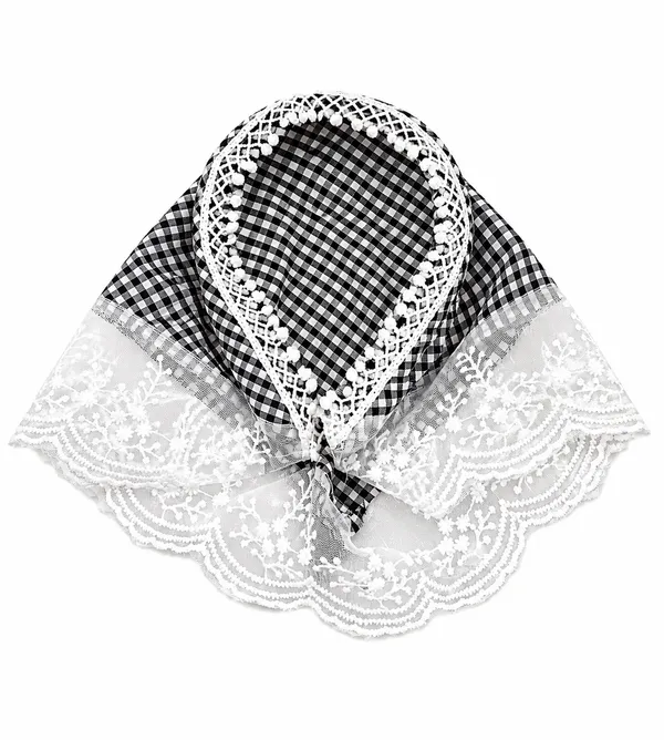 Women’s_Black_&_White_Checkered_Head_Scarf_Headband_with_Lace_Border_|_Stylish_Fabric_Hair_Band_for_Girls_&_Women_|_Comfortable_Hair_Accessory_for_Daily_Wear