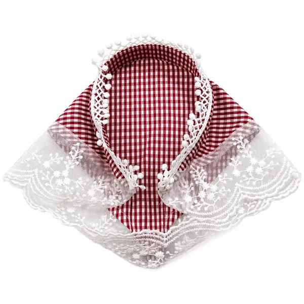 Women’s_Red_&_White_Checkered_Fabric_Headband_with_Lace_Trim_|_Stylish_Hair_Covering_Band_for_Girls_&_Women_|_Comfortable_&_Fashionable_Hair_Accessory