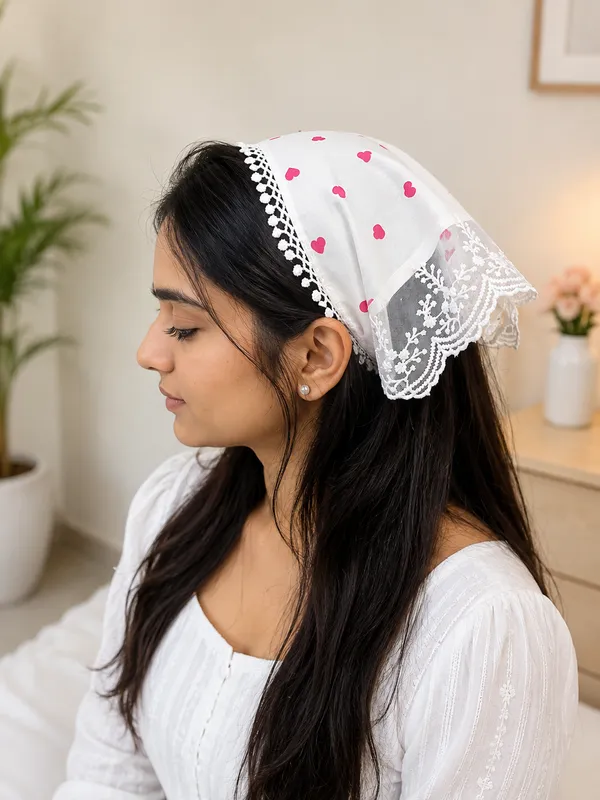 Women’s_White_Printed_Cotton_Head_Scarf_Headband_with_Pink_Heart_Print_&_Lace_Border_|_Stylish_Hair_Band_for_Girls_&_Women_|_Comfortable_Hair_Accessory_for_Daily_Wear