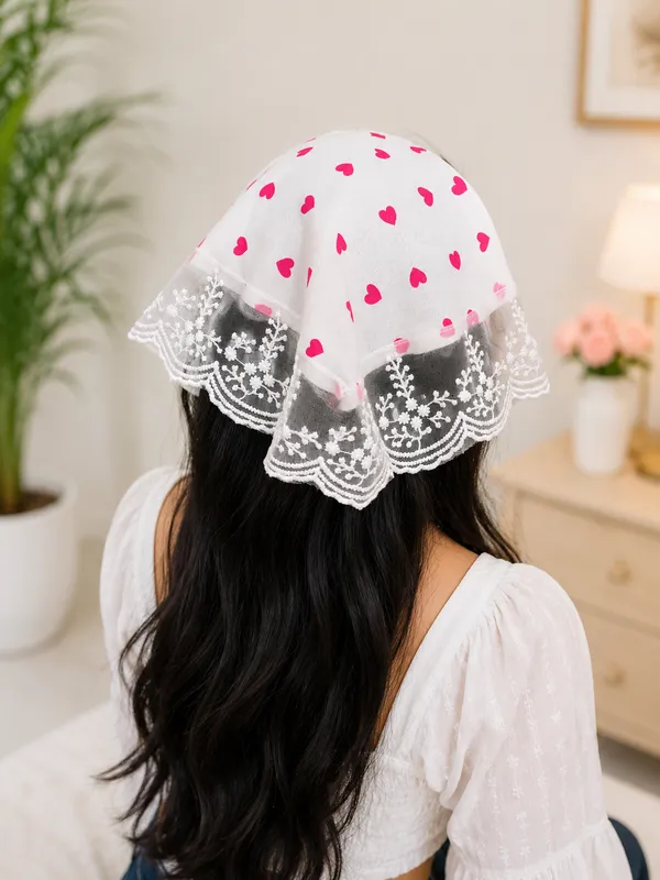Women’s_White_Printed_Cotton_Head_Scarf_Headband_with_Pink_Heart_Print_&_Lace_Border_|_Stylish_Hair_Band_for_Girls_&_Women_|_Comfortable_Hair_Accessory_for_Daily_Wear