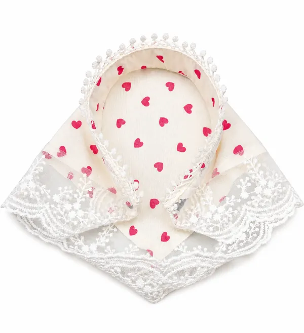 Women’s_White_Printed_Cotton_Head_Scarf_Headband_with_Pink_Heart_Print_&_Lace_Border_|_Stylish_Hair_Band_for_Girls_&_Women_|_Comfortable_Hair_Accessory_for_Daily_Wear