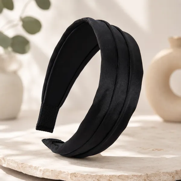 Black_Satin_Silk_Draped_Headband_For_Girls_(Pack_of_1)