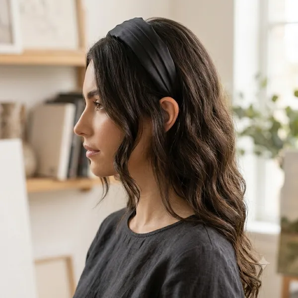 Black_Satin_Silk_Draped_Headband_For_Girls_(Pack_of_1)