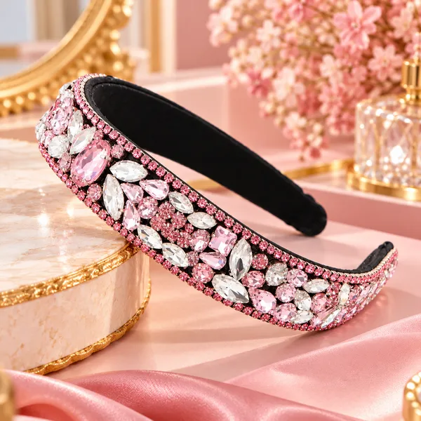 Pink_Crystal_Rhinestone_Band_For_Girls_(Pack_of_1)