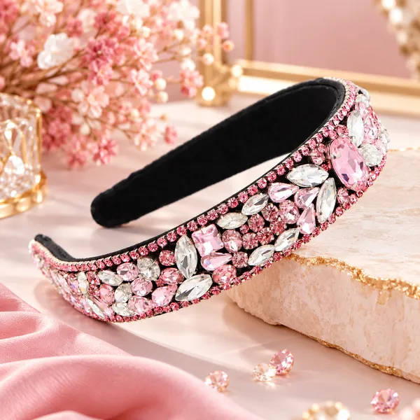 Pink_Crystal_Rhinestone_Band_For_Girls_(Pack_of_1)