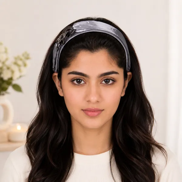 Grey_Fancy_Chain_Broach_Hair_Band_For_Girls_(Pack_of_1)