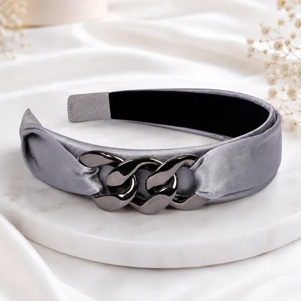 Grey_Fancy_Chain_Broach_Hair_Band_For_Girls_(Pack_of_1)
