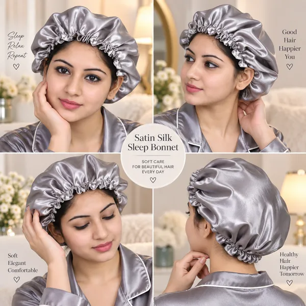 Silver_Satin_Silk_Double_Layer_Thin_Elastic_Hair_Bonnet/Sleeping_For_Women_(Pack_of_1)