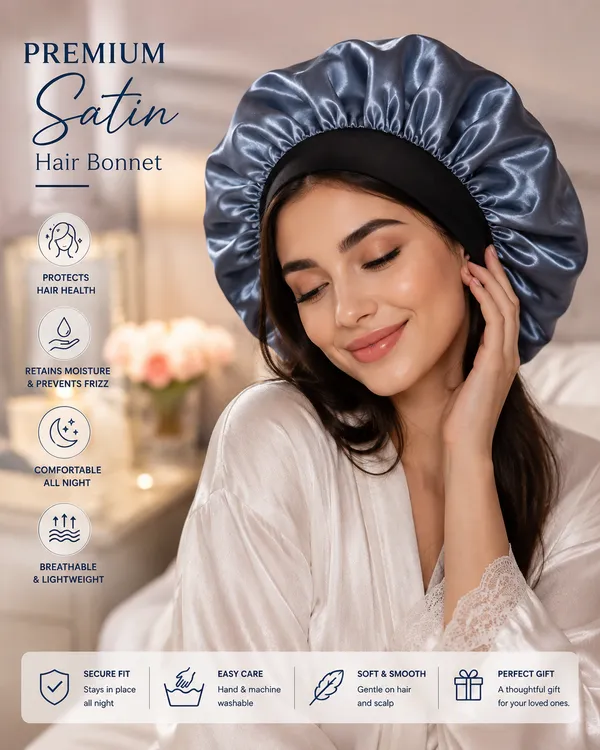 Grey_Satin_Silk_Double_Layer_Wide_Elastic_Hair_Bonnet/Sleeping_Cap_For_Women_(Pack_of_1)