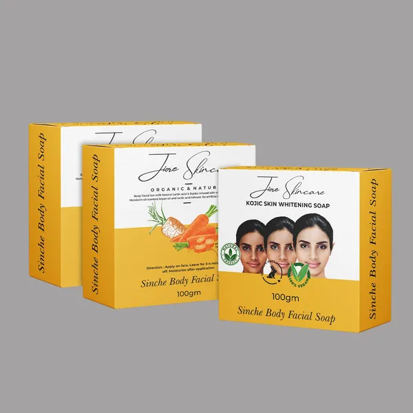 Skincare_Sinche_Body_Kojic__Soap_Natural_&_Nourishing_Gentle_Cleanse_&_Moisturize_with_Herbal_Extracts_Suitable_for_All_Skin_Types_Kojic-1_&_Carrot_-2-_Pack_Of_-3