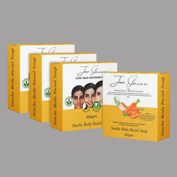 Skincare_Sinche_Body_Kojic__Soap_Natural_&_Nourishing_Gentle_Cleanse_&_Moisturize_with_Herbal_Extracts_Suitable_for_All_Skin_Types_Kojic-3_&_Carrot_-1-_Pack_Of_-4
