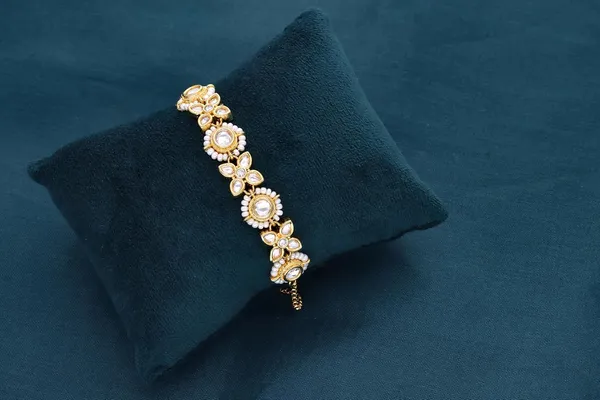 Gold_18Kt_Plated_Floral_Pearl_Zirconia_Diamond_Bracelet_For_Women