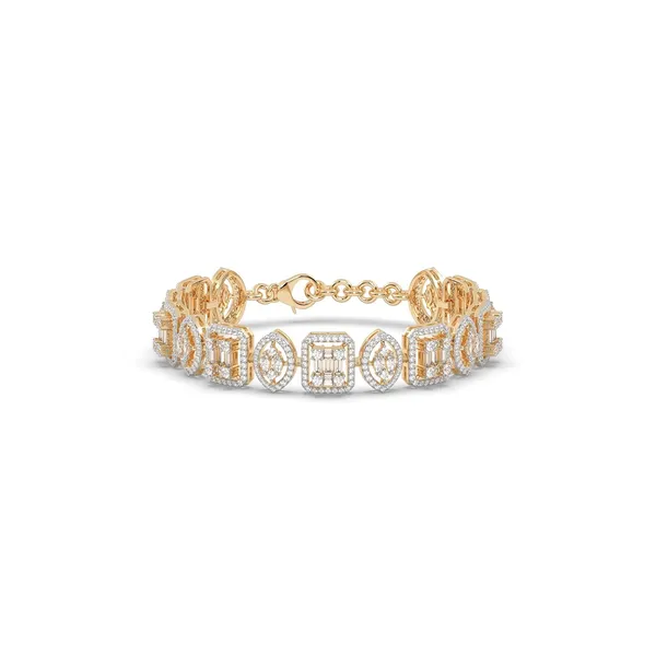 Gold_American_Diamond_Gold_And_Diamond_Silver_Plated_Tennis_Bracelet_For_Women