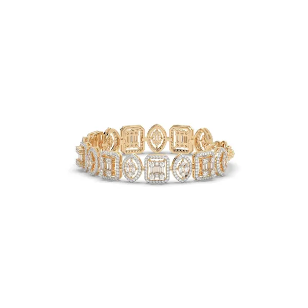 Gold_American_Diamond_Gold_And_Diamond_Silver_Plated_Tennis_Bracelet_For_Women