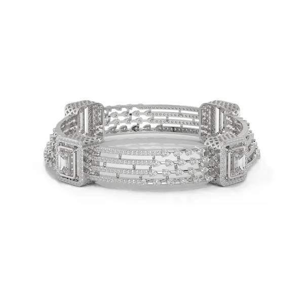 White_Austrian_Zirconia_Diamond_Bangles_For_Women