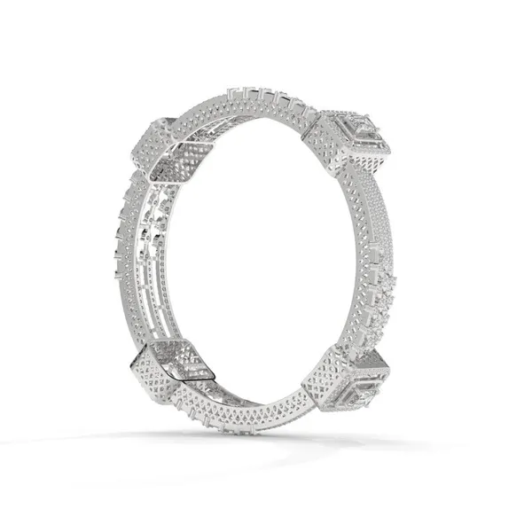 White_Austrian_Zirconia_Diamond_Bangles_For_Women