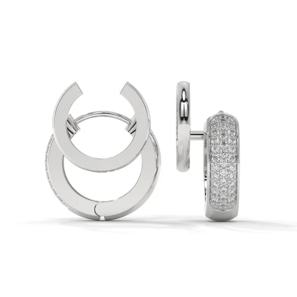 White_18Kt_Plating_Zirconia_Diamond_Studded_Double_Hoop_Earrings_For_Women