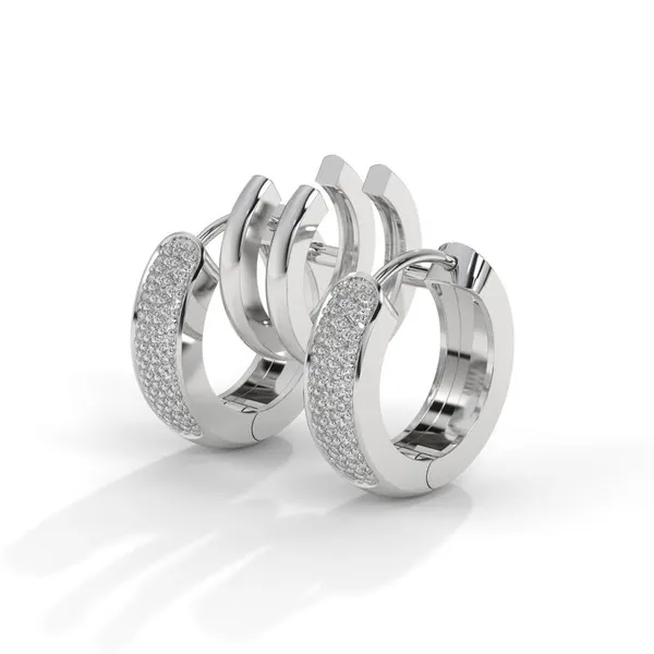 White_18Kt_Plating_Zirconia_Diamond_Studded_Double_Hoop_Earrings_For_Women