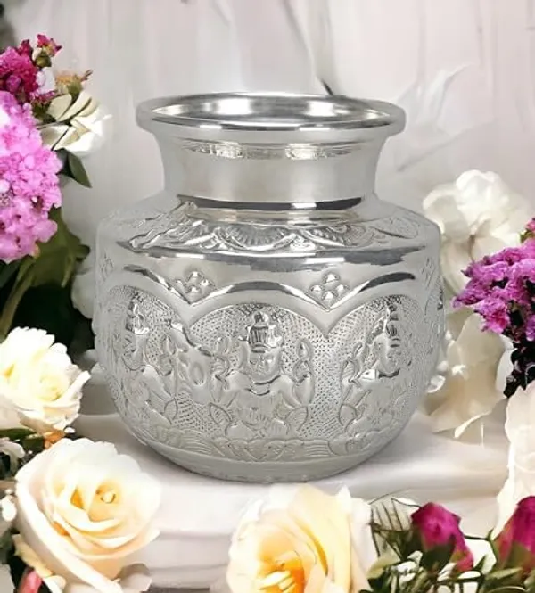 Silver_German_Silver_Premium_&_Elegant_Kalash_&_Pots