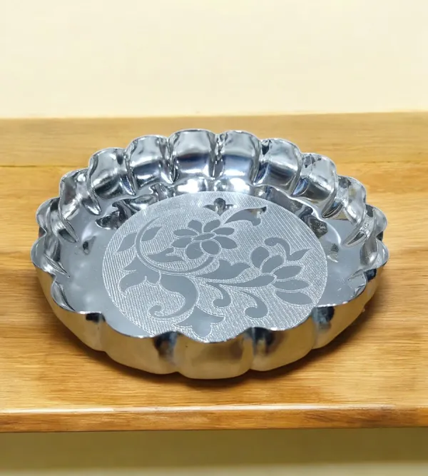 Silver_German_Silver_Premium_&_Elegant_Flower_Plate