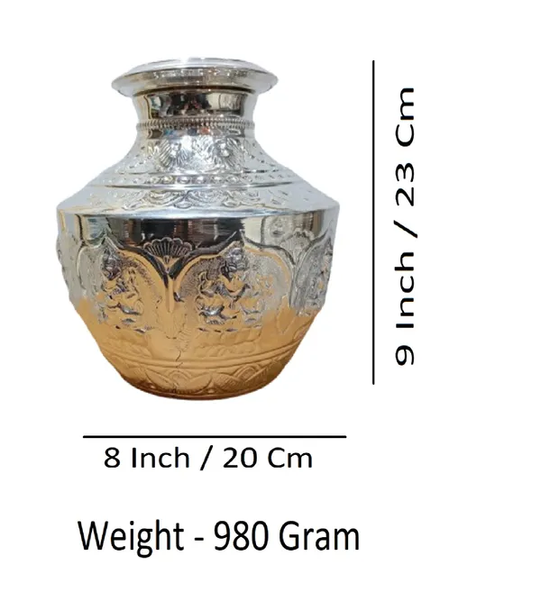 Silver_German_Silver_Premium_&_Elegant_Kalash_&_Pots
