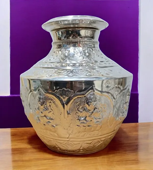 Silver_German_Silver_Premium_&_Elegant_Kalash_&_Pots