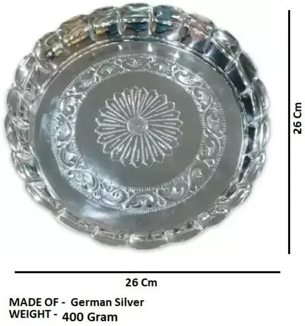 Silver_German_Silver_Premium_&_Elegant_Flower_Plate