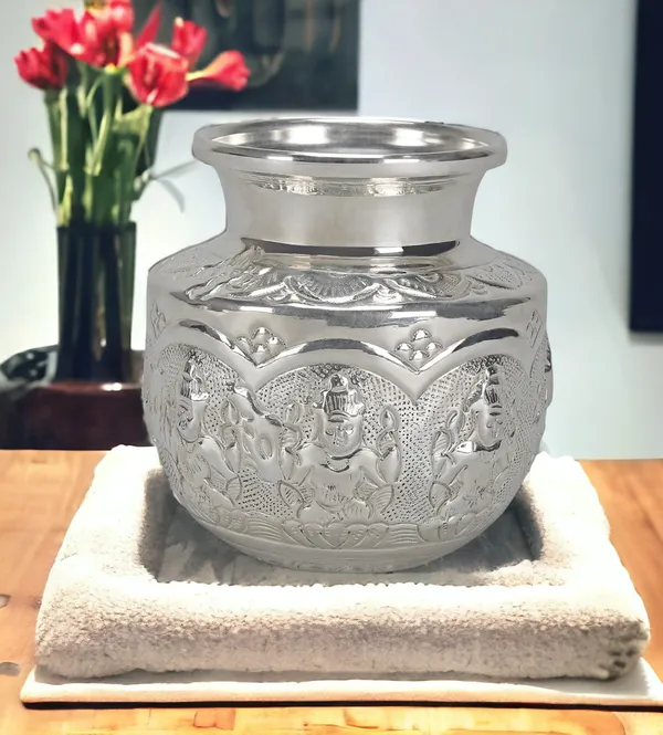 Silver_German_Silver_Premium_&_Elegant_Kalash_&_Pots