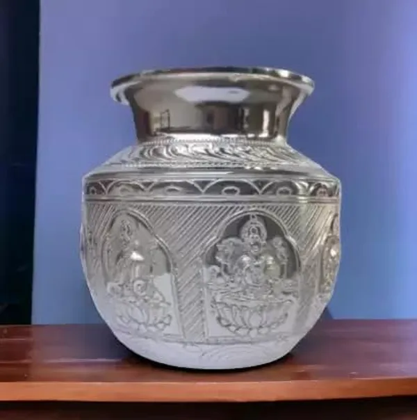 Silver_German_Silver_Premium_&_Elegant_Kalash_&_Pots