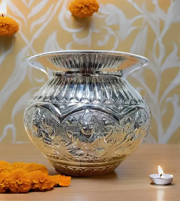 Silver_German_Silver_Premium_&_Elegant_Kalash_&_Pots