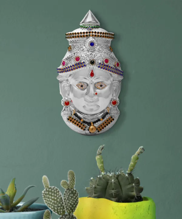 Silver_Metal_Premium_&_Elegant_Decorated_Laxmi_Face