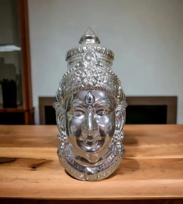 Silver_Metal_Premium_&_Elegant_Plain_Laxmi_Face