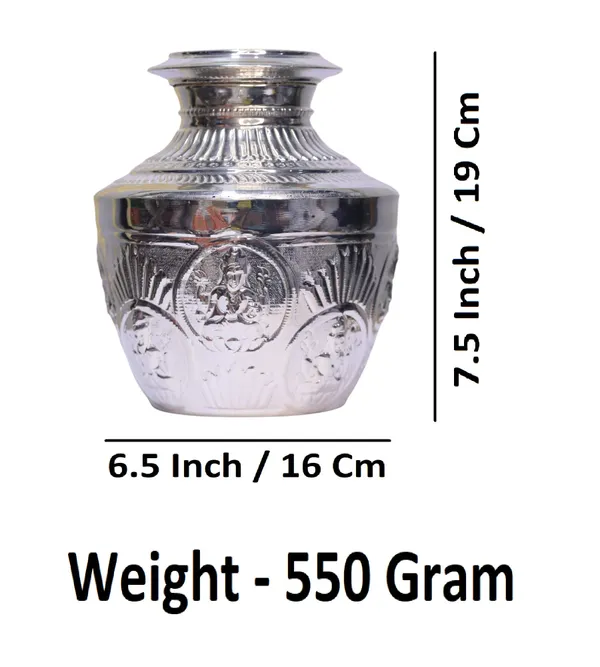 Silver_German_Silver_Premium_&_Elegant_Kalash_&_Pots