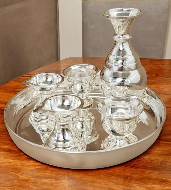 Silver_German_Silver_Premium_&_Elegant_Pooja_Thali_Set
